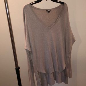 Tan, long sleeve V neck! Really cute with anything